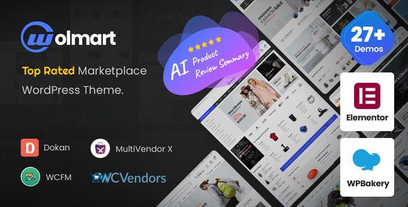 Wolmart v1.9.8 – Multi-Vendor Marketplace WooCommerce Theme