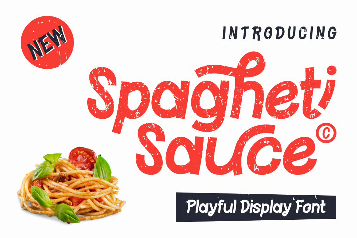 Spagheti Sauce Font